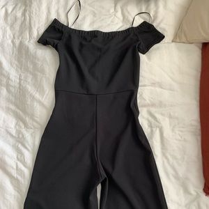 Off-the-shoulder jumpsuit